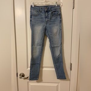 The Perfect blue American Eagle Skinny Jeans